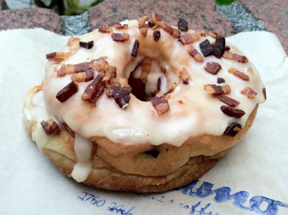 Bacon maple apple donut Dynamo Donuts Bacon maple apple donut Dynamo Donuts