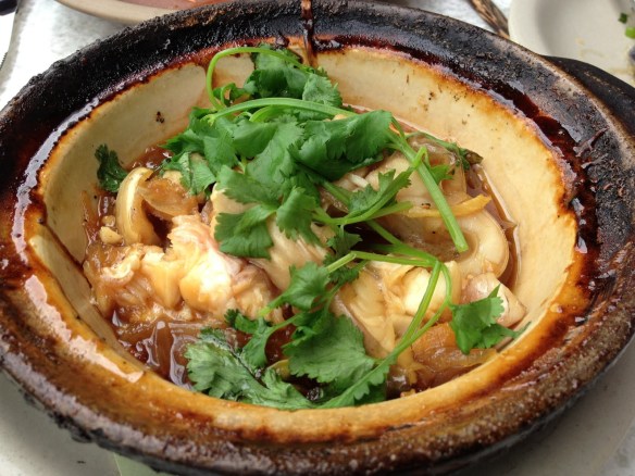 Caramelized catfish claypot The Slanted Door