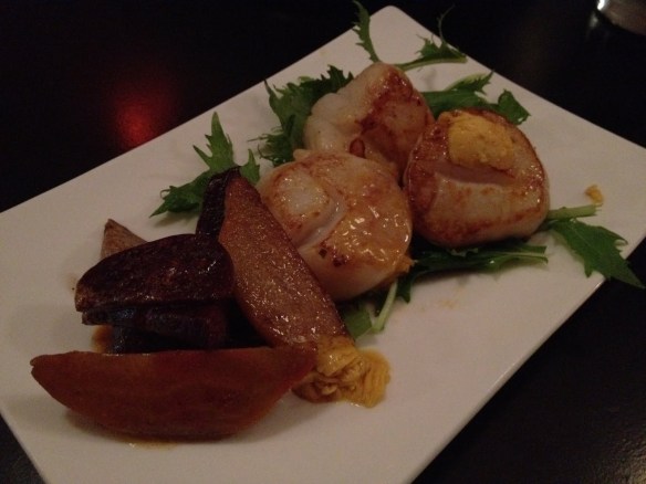 Sauteed scallops Nombe