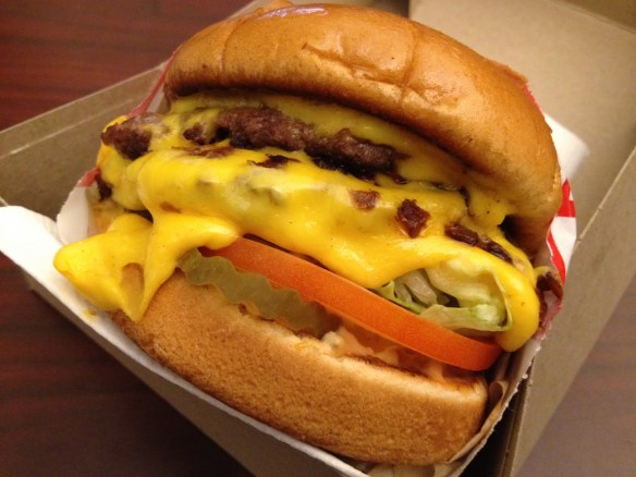 Double double animal style In-N-Out Burger