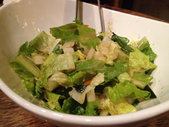 Romaine Asian salad Mercury Lounge