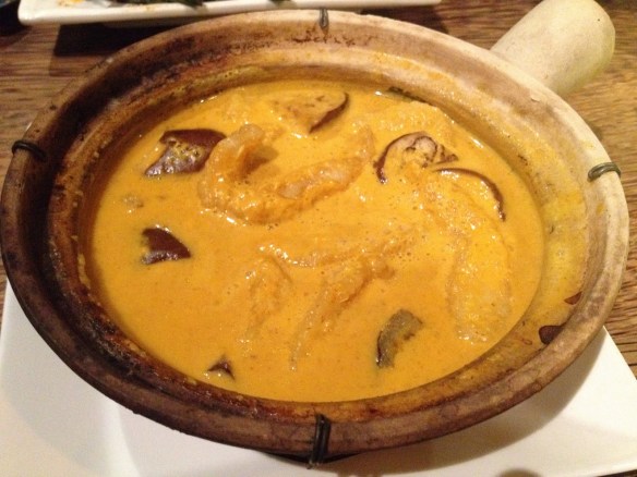 Fish and eggplant clay pot Mercury Lounge