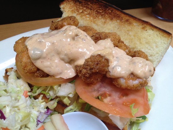Fried shrimp po' boy Brenda's French Soul Food