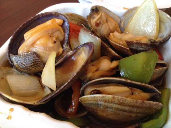 Clams with black bean sauce Grand Palace Restaurant