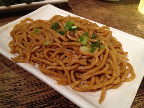 Spicy garlic noodles Mercury Lounge