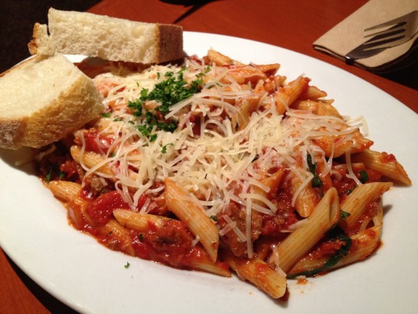 Penne bolognese Firewood Cafe