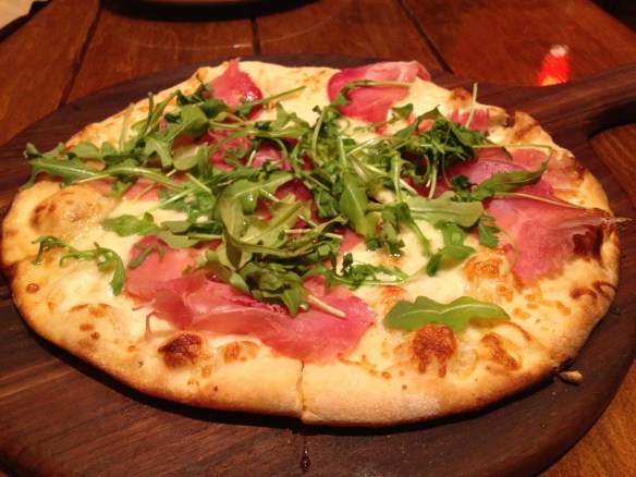 Prosciutto pizza Firewood Cafe