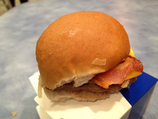 Bacon cheeseburger White Castle
