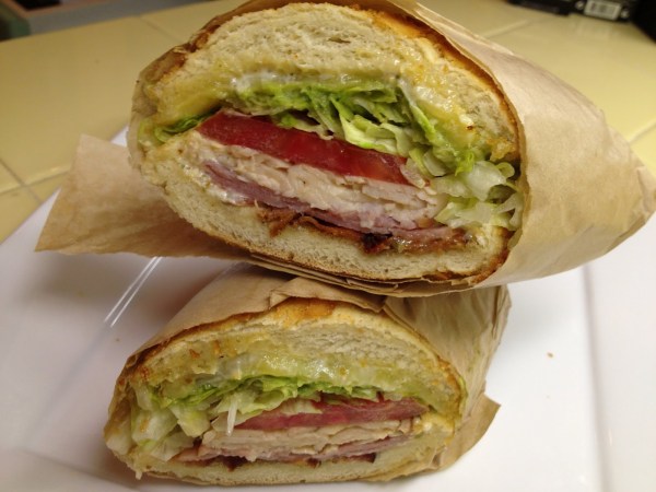 Lincecum sandwich Ike's Place