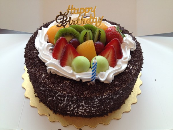 Chocolate birthday cake Sogo Bakery