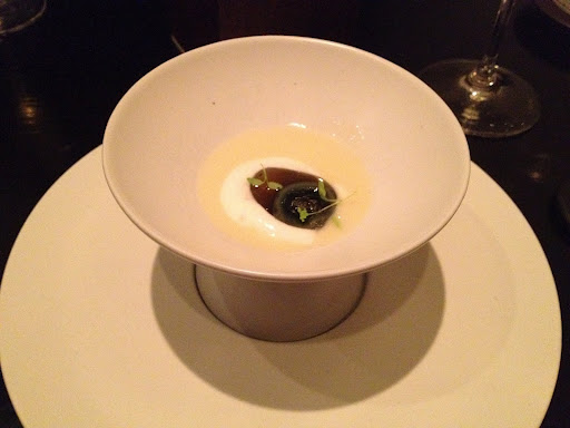 Thousand year old quail egg Benu