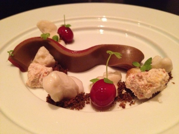 Acorn-cranberry custard Benu